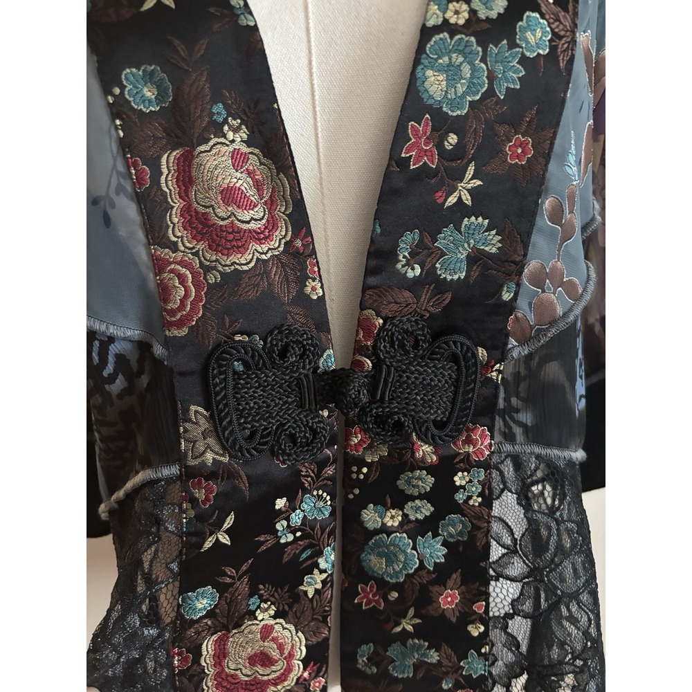 Spencer Alexis Kimono Jacket Medium Asia Inspired Y2K Medium Fairy Whimsigoth - Picture 2 of 7